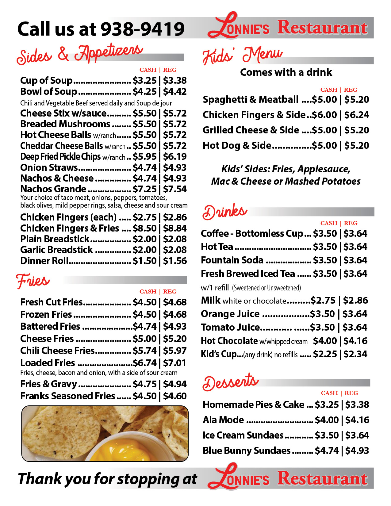 Lonnie's Sides